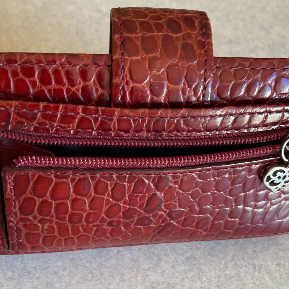 Brighton Red Embossed Croc Wallet - Picture 8 of 8